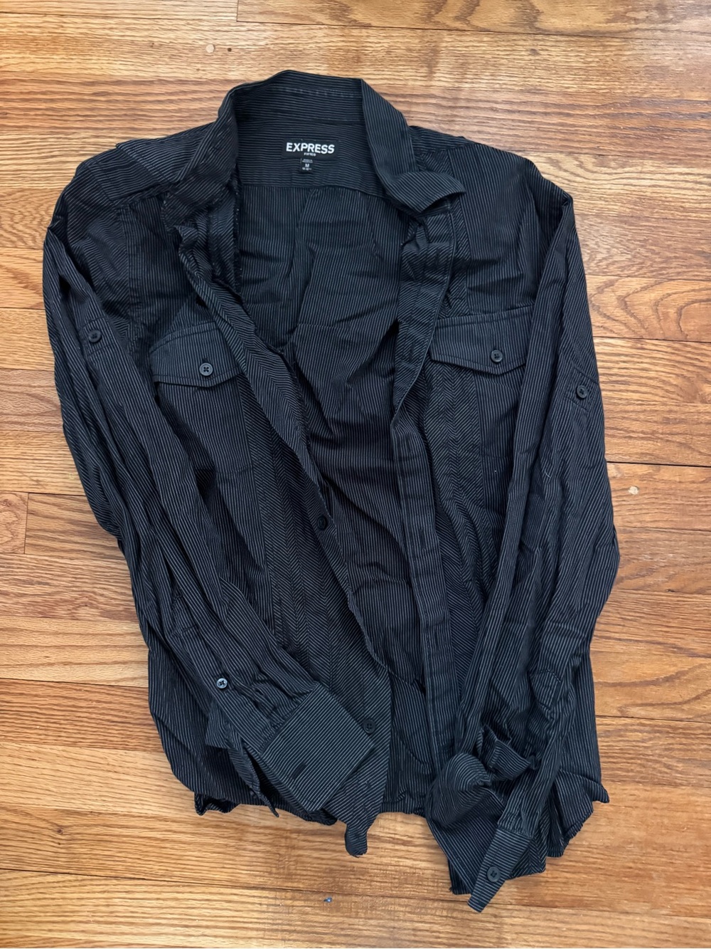 Express Men's Black Lightweight Shirt Jacket